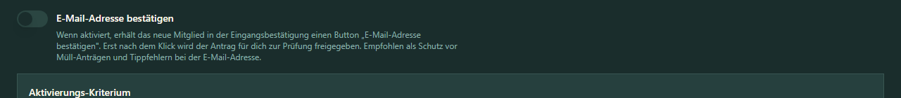 E-Mail-Adresse bestätigen
