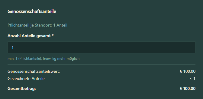 Genossenschaftsanteile